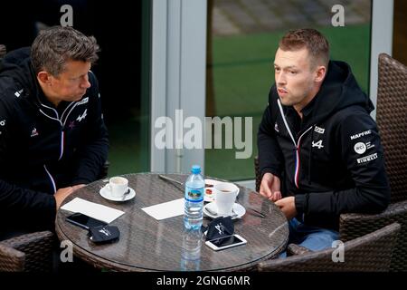 KVYAT Daniil (rus), Reservefahrer des Alpine F1 Teams, Portrait während des Formel 1 VTB Russian Grand Prix 2021, 15. Lauf der FIA Formel 1 Weltmeisterschaft 2021 vom 24. Bis 26. September 2021 auf dem Sotschi Autodrom, in Sotschi, Russland - Foto DPPI Stockfoto