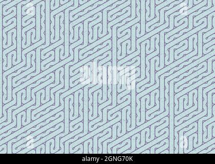 Computer-generierte Hexagon Tile Verbindung Kunst Hintergrund Design Illustration Stock Vektor