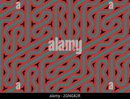 Computer-generierte Hexagon Tile Verbindung Kunst Hintergrund Design Illustration Stock Vektor
