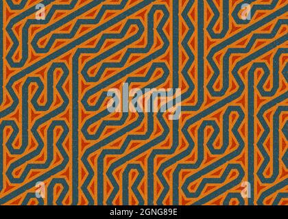 Computer-generierte Hexagon Tile Verbindung Kunst Hintergrund Design Illustration Stock Vektor