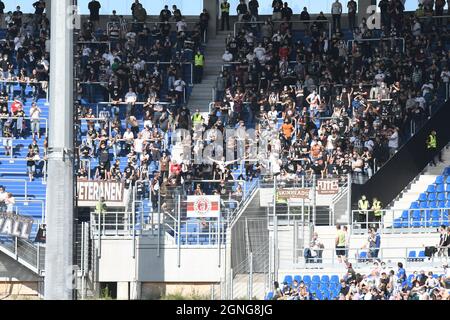 KSC verliert gegen FC St. pauli 25. September 2021 im Wildparkstadion karlsruhe Zweitligist karlsruher SC Stockfoto