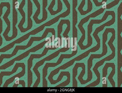 Computer-generierte Hexagon Tile Verbindung Kunst Hintergrund Design Illustration Stock Vektor