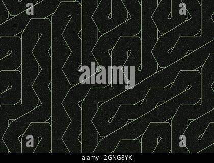 Computer-generierte Hexagon Tile Verbindung Kunst Hintergrund Design Illustration Stock Vektor