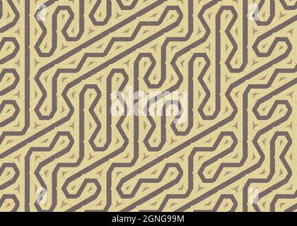 Computer-generierte Hexagon Tile Verbindung Kunst Hintergrund Design Illustration Stock Vektor