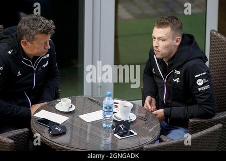 KVYAT Daniil (rus), Reservefahrer des Alpine F1 Teams, Portrait während des Formel 1 VTB Russian Grand Prix 2021, 15. Lauf der FIA Formel 1 Weltmeisterschaft 2021 vom 24. Bis 26. September 2021 auf dem Sotschi Autodrom, in Sotschi, Russland - Foto: Dppi/DPPI/LiveMedia Stockfoto