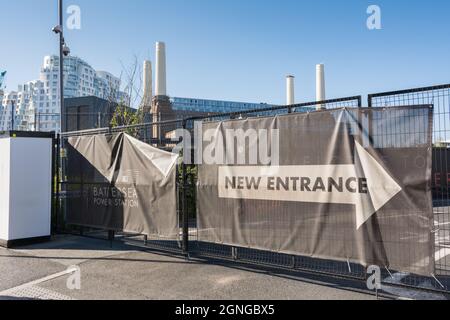 Battersea Power Station – U-Bahn-Station, Nine Elms, Vauxhall, London, England, VEREINIGTES KÖNIGREICH Stockfoto