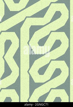 Computer-generierte Hexagon Tile Verbindung Kunst Hintergrund Design Illustration Stock Vektor