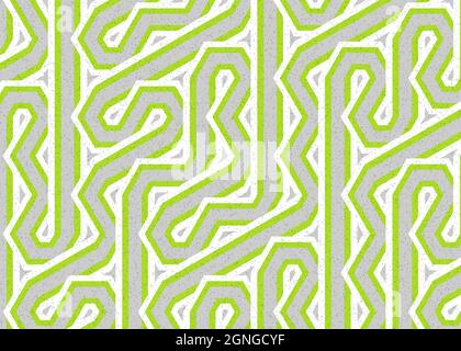 Computer-generierte Hexagon Tile Verbindung Kunst Hintergrund Design Illustration Stock Vektor