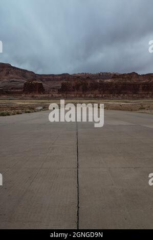 Hite Marina Campingplatz direkt am Colorado River Glen Canyon National Recreation Area Stockfoto
