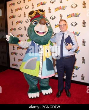 LONDON - ENGLAND SEP 25: James Reatchlous nimmt an der Premiere von ‘Moley am 25. September 2021 auf dem Odeon Luxe Leicester Square in London Teil. Foto von Gary Mitchell/Alamy Live News Stockfoto
