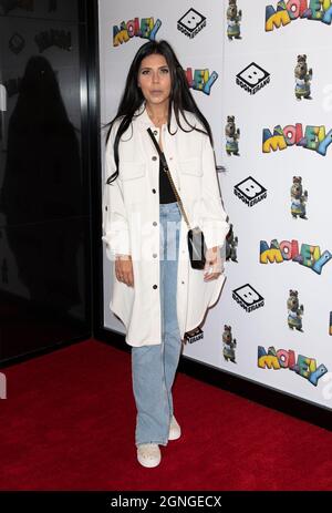 LONDON - ENGLAND SEP 25: Cara De La Hoyde-Massey nimmt am 25. September 2021 an der Premiere von ‘Moley auf dem Odeon Luxe Leicester Square in London Teil. Foto von Gary Mitchell/Alamy Live News Stockfoto