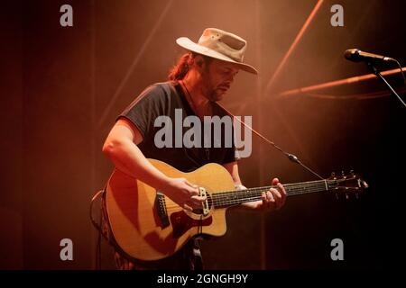 Piazzale degli Alpini Bergamo 25. September 2021 Gianluca Grignani - Akustik - live im Bergamo1000 © Andrea Ripamonti / Alamy Stockfoto