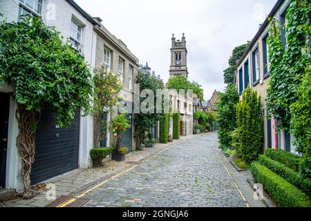 Circus Lane in Edinburgh, Schottland Stockfoto