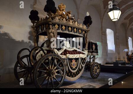 Galerie der Reisebusse in Versailles, Paris Stockfoto