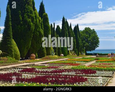 Botanischer Garten von Balchik, Bulgarien, Schwarzes Meer Stockfoto
