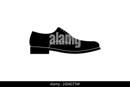 Mens schuh Symbol. Vector Illustration, flache Bauform. Stock Vektor