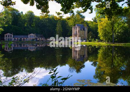 Etans de Commelle in der Region Val d'Oise in Frankreich Stockfoto
