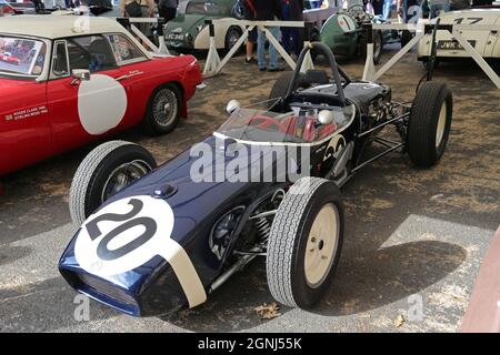 Lotus 18 Climax (1961), Stirling Moss Tribute, 12. September 2021, Brooklands Museum, Weybridge, Surrey, England, Großbritannien, Europa Stockfoto