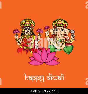Diwali Hindu Festival Hintergrund Stock Vektor