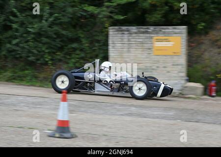 Lotus 18 Climax (1961), Stirling Moss Tribute, 12. September 2021, Brooklands Museum, Weybridge, Surrey, England, Großbritannien, Europa Stockfoto