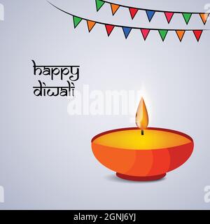 Diwali Hindu Festival Hintergrund Stock Vektor
