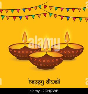 Diwali Hindu Festival Hintergrund Stock Vektor