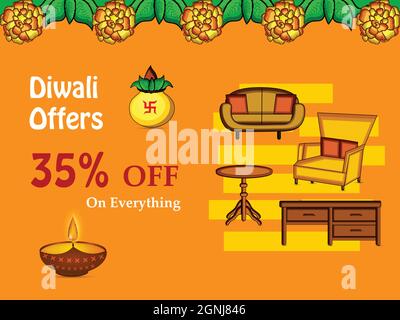 Diwali Hindu Festival Hintergrund Stock Vektor