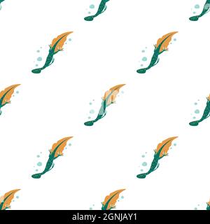 Wasser Eidechse Muster nahtlose Hintergrund Textur wiederholen Tapete geometrischen Vektor Stock Vektor
