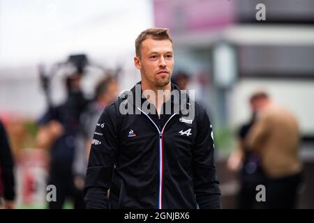 KVYAT Daniil (rus), Reservefahrer des Alpine F1 Teams, Portrait während des Formel 1 VTB Russian Grand Prix 2021, 15. Lauf der FIA Formel 1 Weltmeisterschaft 2021 vom 24. Bis 26. September 2021 auf dem Sotschi Autodrom, in Sotschi, Russland - Foto Joao Filipe / DPPI Stockfoto