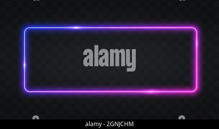 Neonrahmen für Ihr Design Stock Vektor
