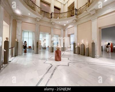 Innenansicht der Ausstellung im Benaki Museum in Athen, Griechenland Stockfoto