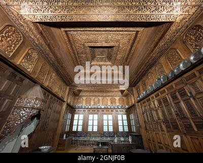 Innenansicht der Ausstellung im Benaki Museum in Athen, Griechenland Stockfoto