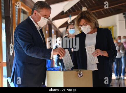 Aachen, Deutschland. September 2021. Quelle: Federico Gambarini/dpa-Pool/dpa/Alamy Live News Stockfoto