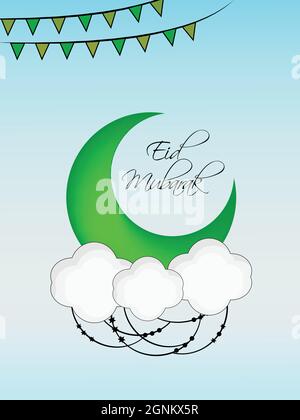 Eid Muslim Festival Hintergrund Stock Vektor