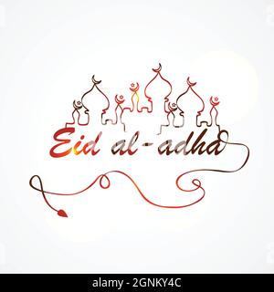 Eid Muslim Festival Hintergrund Stock Vektor