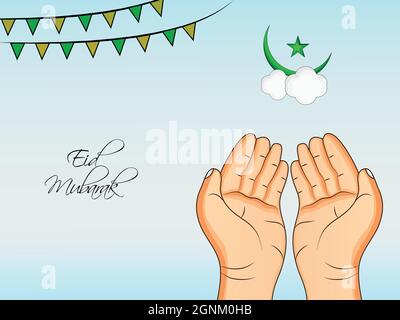 Eid Muslim Festival Hintergrund Stock Vektor