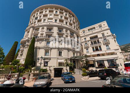 Monaco, Monaco - Juli 08 2008: Außenansicht des Hotel de Paris Stockfoto