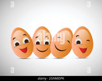 Hintergrund Zum Welt-Ei-Tag Stock Vektor