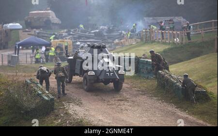 Sd. Kfz. 222 Deutscher Panzerwagen, Bovington Tank Museum, Dorset, England Stockfoto