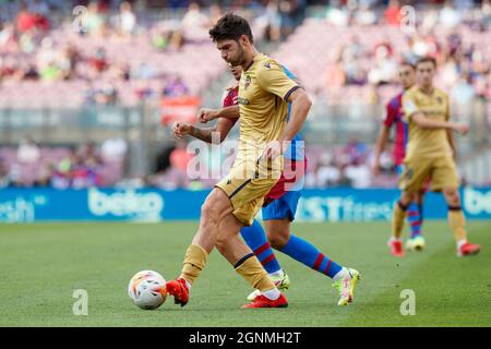 Barcelona, Spanien. 26. September 2021. Während des Liga-Spiels zwischen dem FC Barcelona und UD Levante im Camp Nou in Barcelona, Spanien. Bild: DAX Images/Alamy Live News Stockfoto