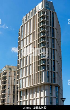 The Castle Wharf Apartment Block, Chester Road, Castlefield, Manchester, England, VEREINIGTES KÖNIGREICH Stockfoto