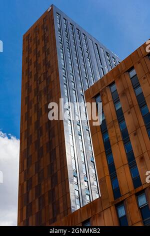 Der River Street Tower (Studentenwohnungen). Manchester, England, Großbritannien. Stockfoto