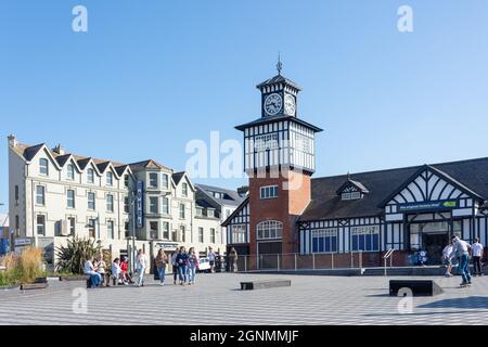 Ehemaliger Portrush Railway Station, Station Square, Portrush (Port Rois), County Antrim, Nordirland, Vereinigtes Königreich, Stockfoto