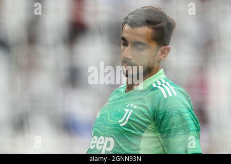 Turin, Italien, 26. September 2021. Mattia Perin von Juventus während des Spiels der Serie A im Allianz Stadium, Turin. Bildnachweis sollte lauten: Jonathan Moscrop / Sportimage Kredit: Sportimage/Alamy Live News Stockfoto