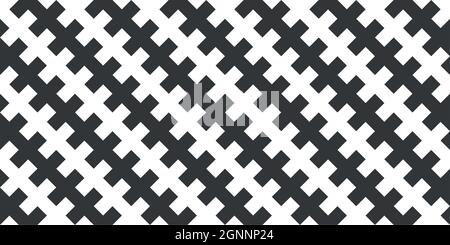 Abstrakt Schwarz-Weiß Geometrische Hintergrundmuster Vektor-Kunst Stock Vektor