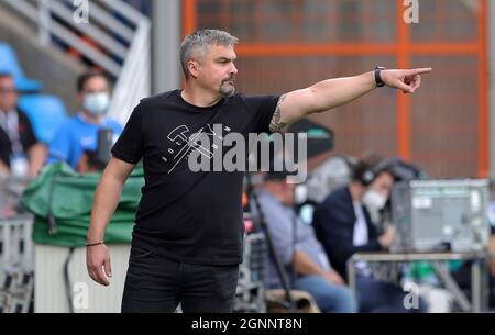 Stadt Bochum, Deutschland. 26. Sep, 2021. firo: 26.09.2021, Fuvuball, 1. Bundesliga, Saison 2021/2022, VfL Bochum - VfB Stuttgart 0: 0 Trainer Thomas REIS, Bochum, Gesture Credit: dpa/Alamy Live News Stockfoto