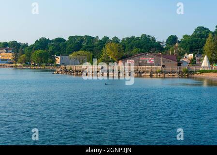 St. Ignace, MI - 14. Juli 2021: Indian Village Store in St. Ignace, MI am 14. Juli 2021. Stockfoto