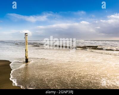 Küstenlandschaft von Ostia Lido - Rom, Italien Stockfoto