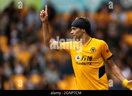 Aktenfoto vom 07-08-2021 von Wolverhampton Wanderers Raul Jimenez. Ausgabedatum: Montag, 27. September 2021. Stockfoto