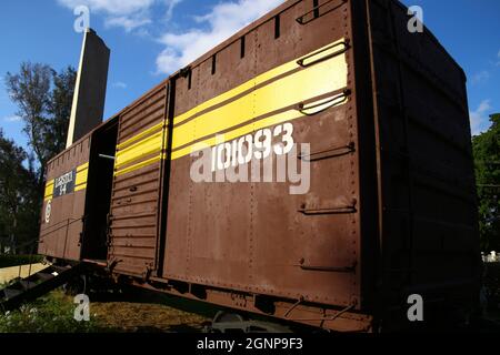 Der spezielle Panzerzug -Tren Blindado-Santa Clara, Kuba Stockfoto